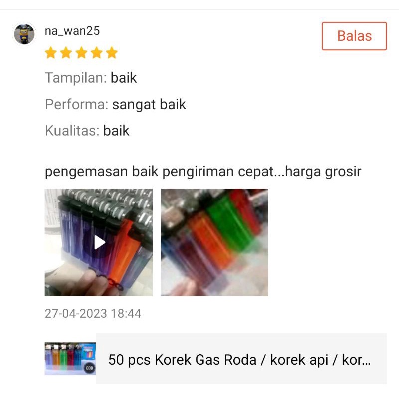 (50 pcs)Korek Gas Roda Pemantik Api Bensin Kotak Murah Grosir/Korek Saku