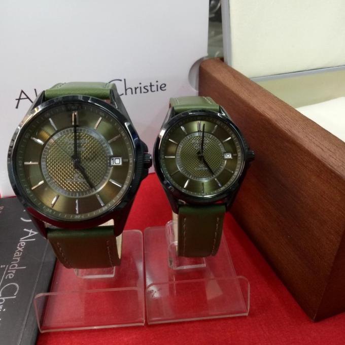 JAM TANGAN COUPLE JAM TANGAN ANALOG COUPLE ALEXANDRE CHRISTIE AC 8649 MD&LD ST STEEL EL09I09A82L