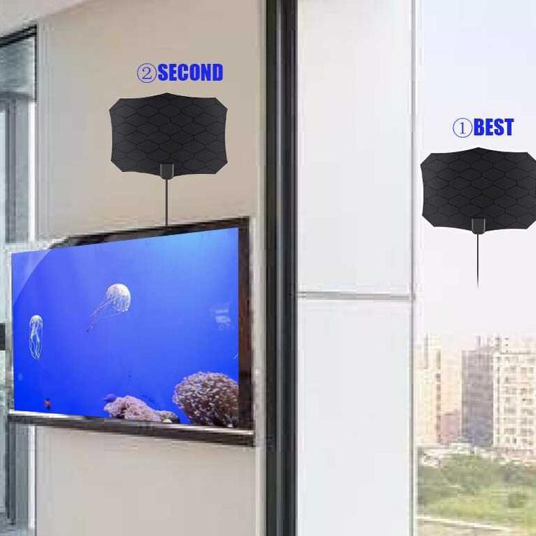 Promo Habis Antena Tv Digital Dvb-T2 25Db With Amplifier / Antena Tv Biasa Box Led Tabung Analog Sia