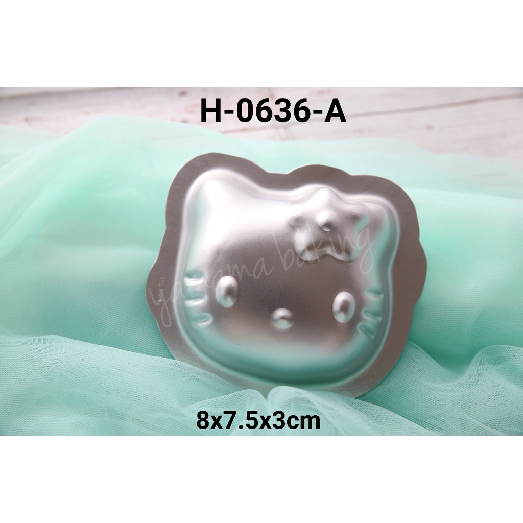 H-0636-A Loyang cetakan bento pudding cake tumpeng coklat hello kitty (LOYANG)