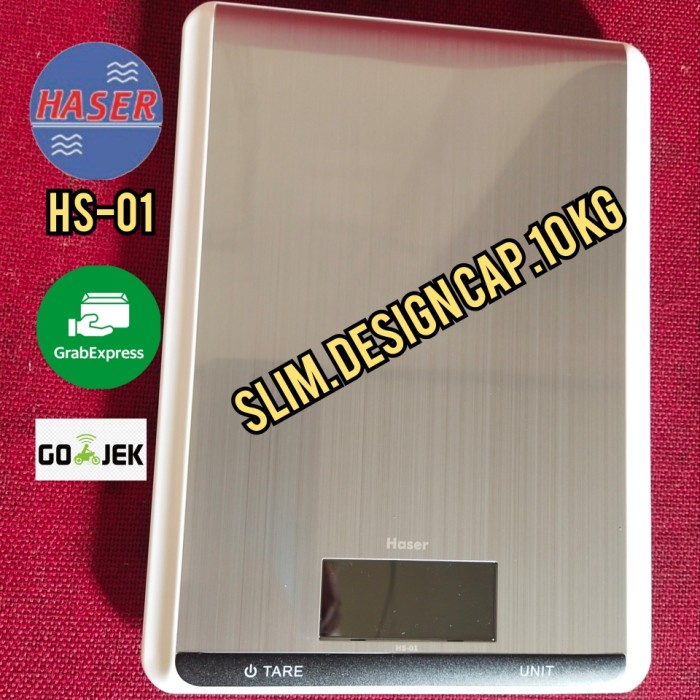 TERMURAH Timbangan Dapur Digital 10 Kg Kitchen Scale Slim Design Haser HS01 /TIMBANGAN DAPUR