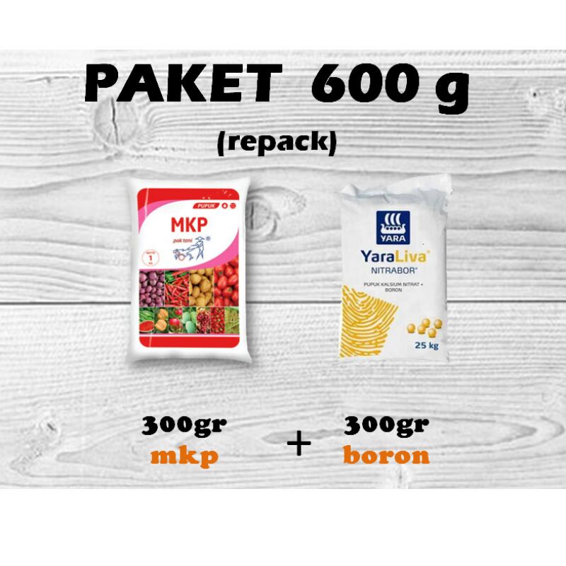 pupuk buah repack 600 gram mkp boron pak tani