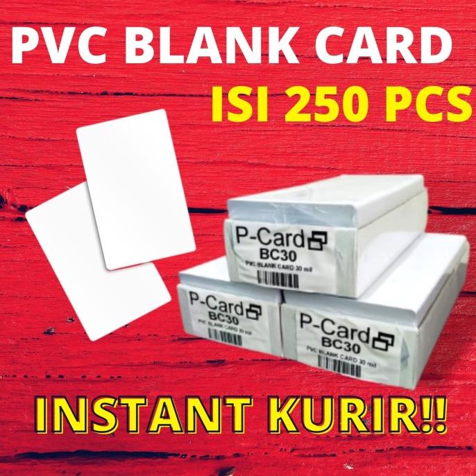 

PVC KARTU ID CARD POLOS PCARD BC30 BAHAN KARTU ID CARD DATACARD FARGO