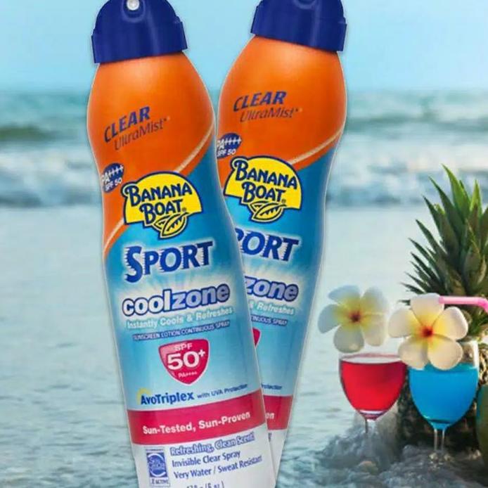 Banana Boats Sunblo Ultrast Sport Coolzone Spray SPF 50+ 170 g