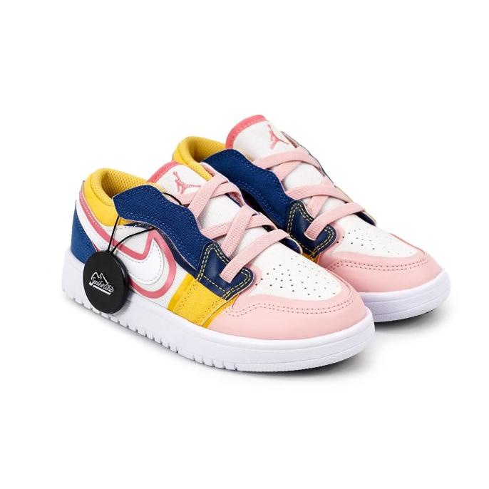 "Baby & Kids" Air Jordan 1 Low Multi Canvas TD / PS (100%A(MISSING)uthentic)