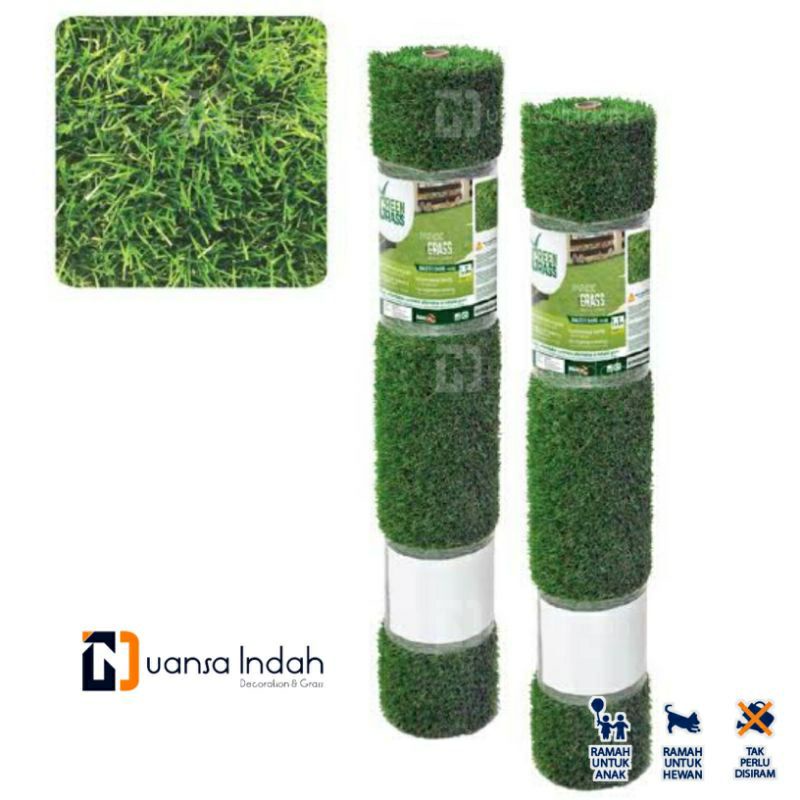 Rumput sintetis type swiss standar ukuran 1x5 meter