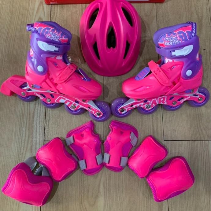 Sepatu Roda Anak Inline Skate Cougar MZS887PS QS Set