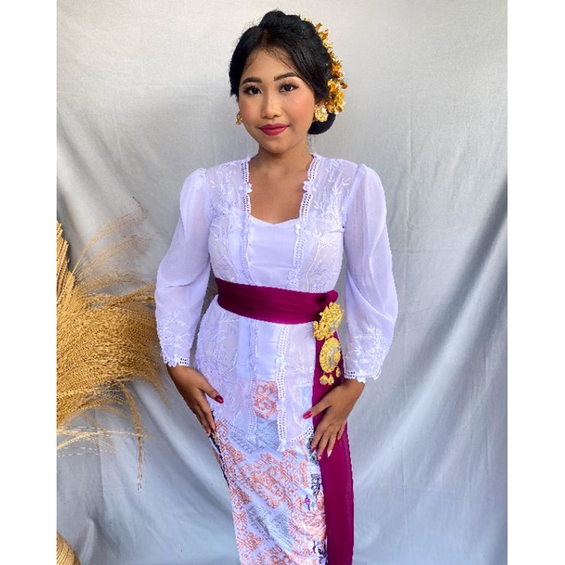 Kebaya Bali By Ani Kebaya Jadi Bordir Putih