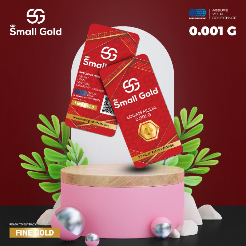 SMALL GOLD 0.001 gram TerMURAH LOGAM MULIA EMAS MURNI MINI GOLD
