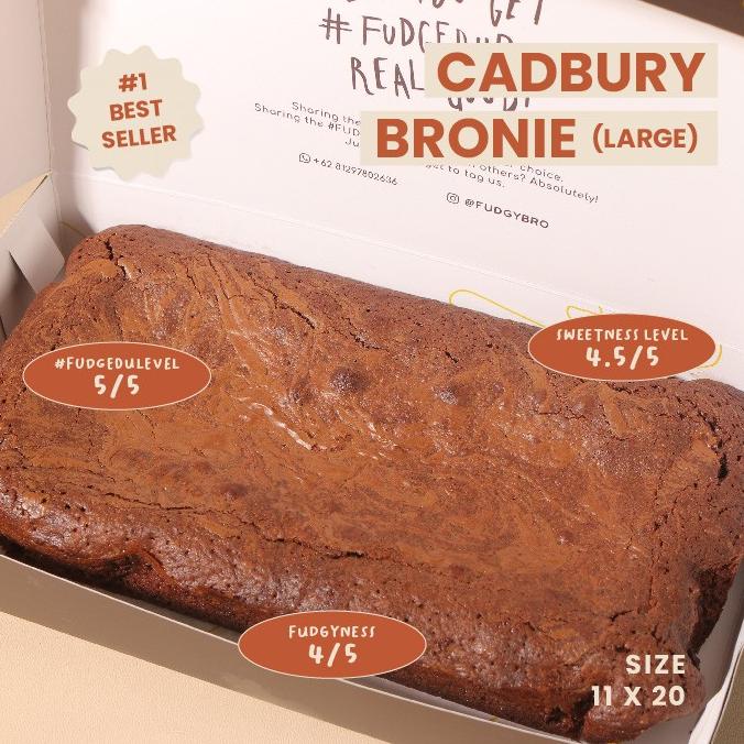 

Promo FUDGYBRO CADBURY BROWNIES (LARGE SIZE)