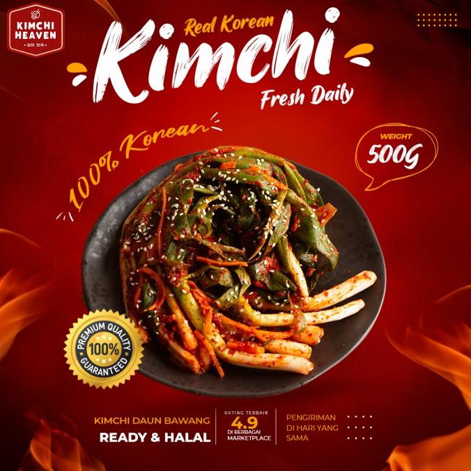 

Promo Kimchi daun bawang (pa kimchi) 500g