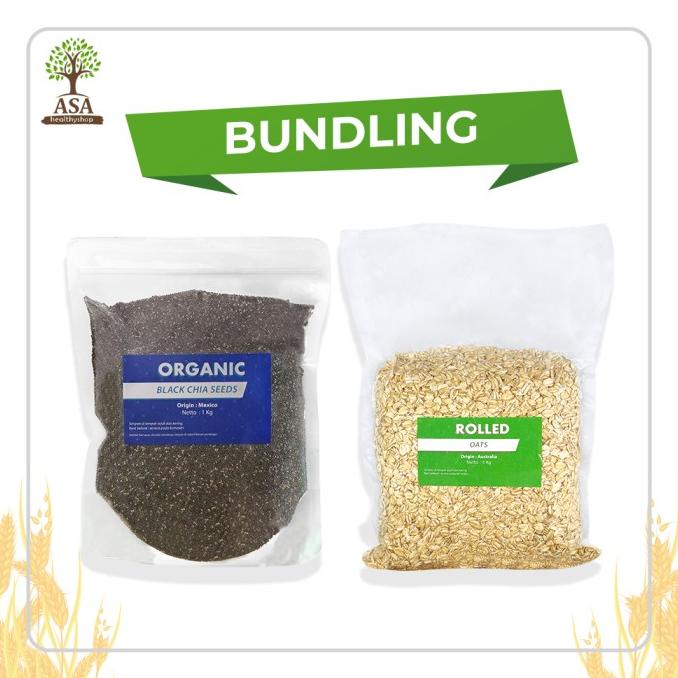 

Promo BUNDLING Organic Chia Seed Mexico dan Rolled Oat 1 Kg