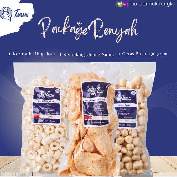 

Promo Paket Renyah Tiara Kerupuk Udang/Getas Ikan/Getas Tiara Snack Bangka