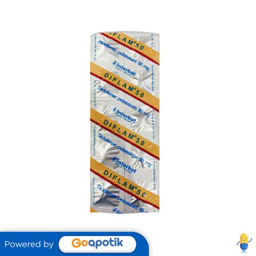 DIFLAM 50 MG STRIP 10 TABLET