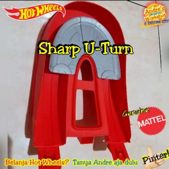 Hot Sale Hotwheels Track Builder High Speed U Turn Ori Mattel Hot Wheels Curve Terlaris