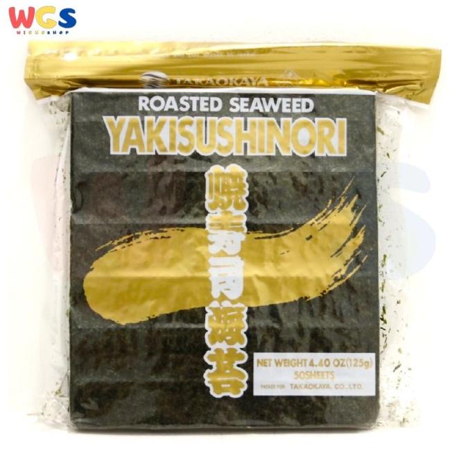 

Promo Takaokaya Roasted Seaweed Yaki Sushi Nori 50 Sheets 4.4oz 125gr