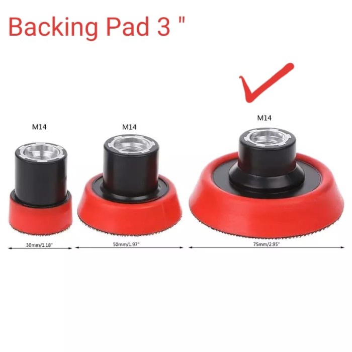 Backing Pad 3 " Rotary M14 /Backing Plate 3" /Sanding Plate