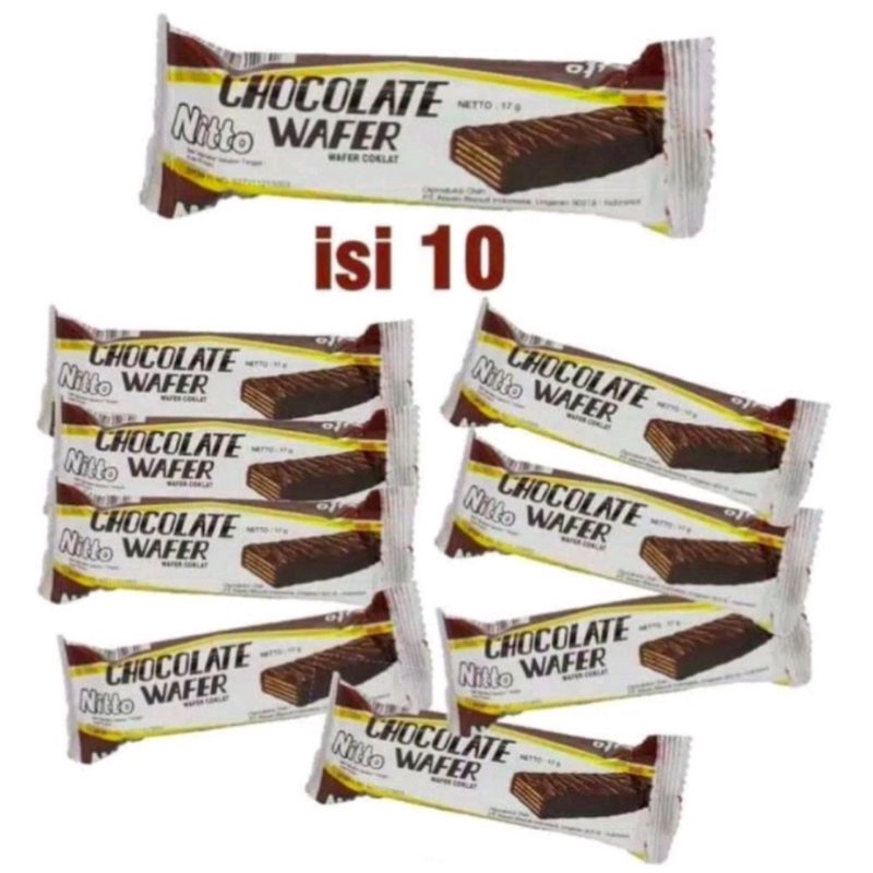 

NISSIN NITTO CHOCOLATE WAFER 10 x 17 Gr