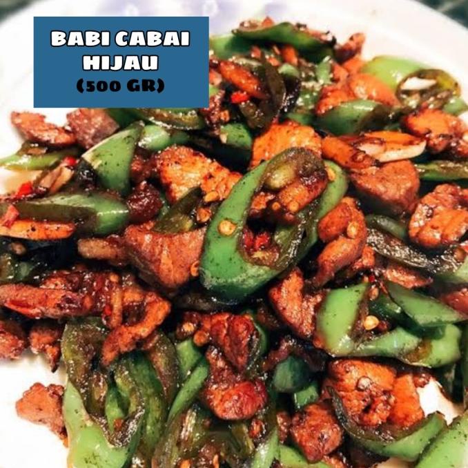 

Promo 500 Gr Babi Sambel Hijau | Samcan Pork Belly | Bisa Request Selera