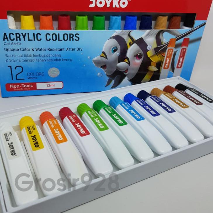 

Hemat Pilihan Acrylic Colors / Cat Akrilik Joyko 12 warna