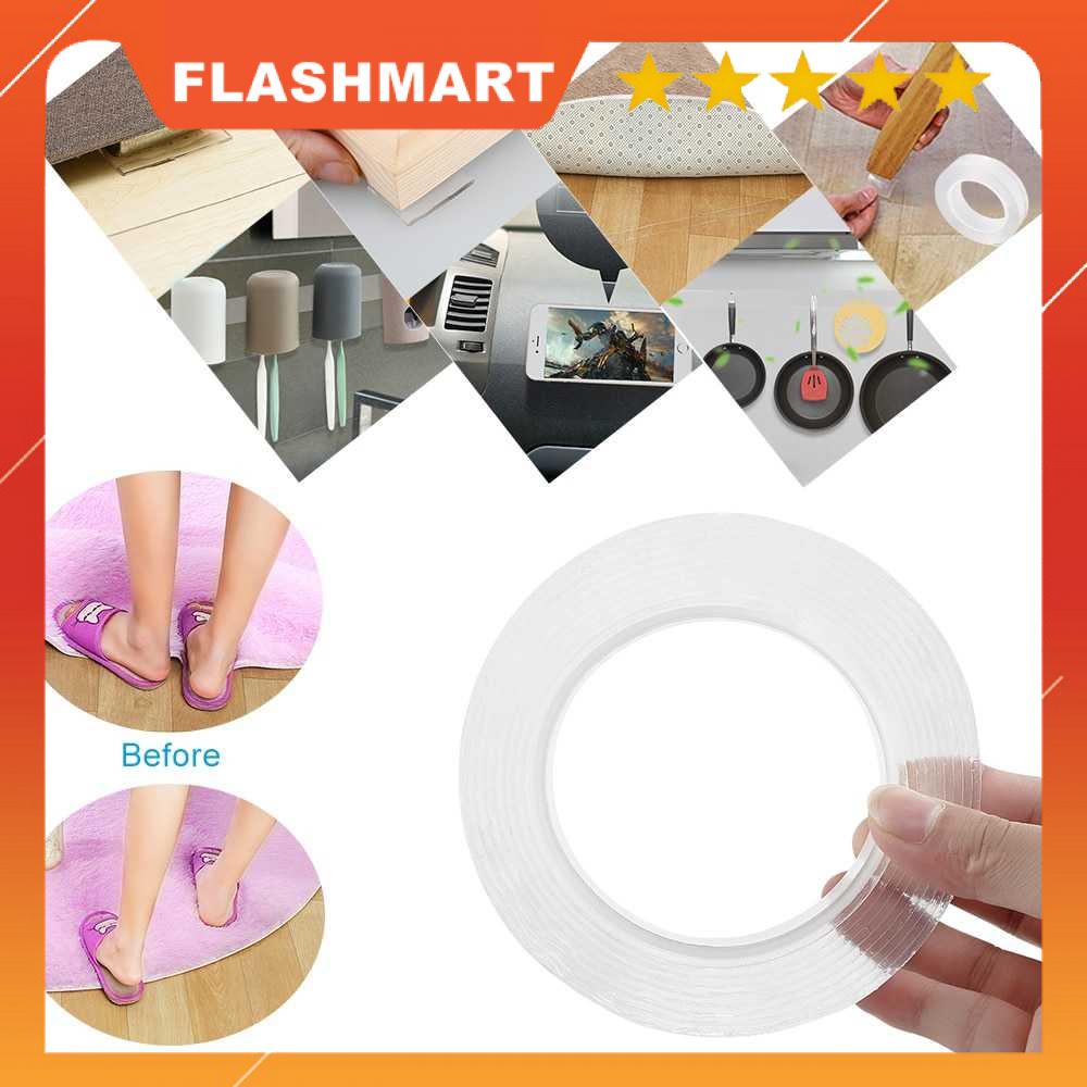 FLASHMART Double Tape Perekat No Trace Washable Sticker - J007