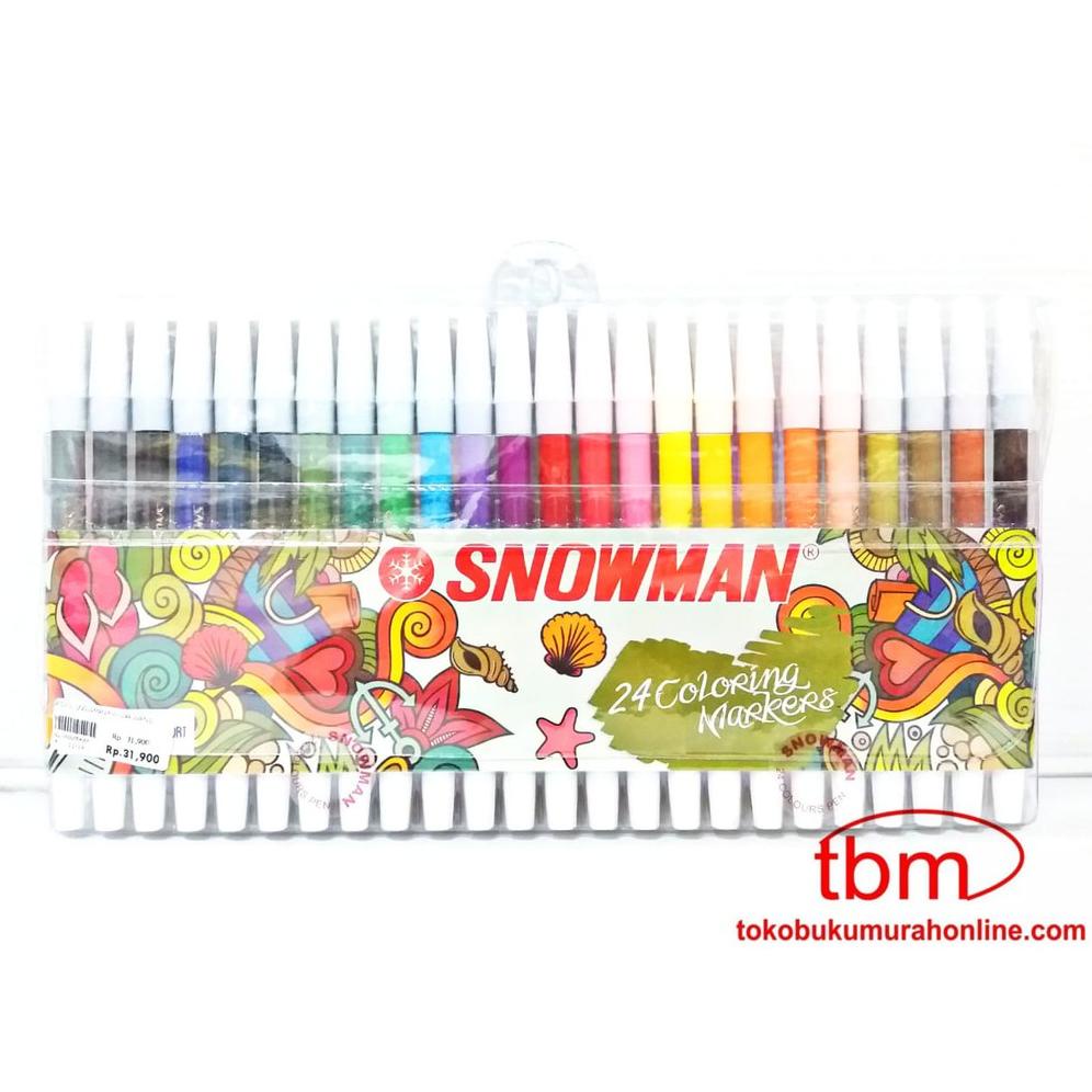 

Terlaris Spidol Snowman Pw-24 Warna / Spidol Warna Snowman Isi 24