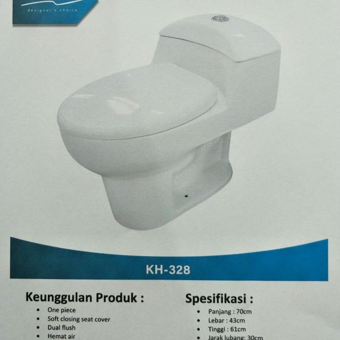 Promo Kloset Duduk Renovo Kh-328 Monoblok One Piece Toilet