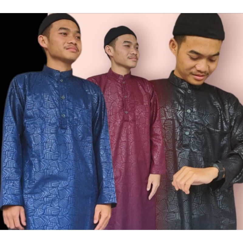 jubah alharomen jubah emboss jubah sultan gamis pria jumbo S,M,L,XL,XXLXXXL