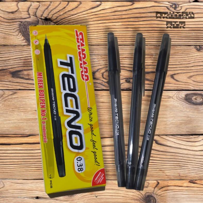 

Cuci Gudang Pulpen / Bolpen Standard Tecno Hitam 0.38