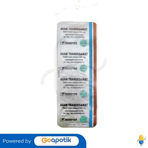 ASAM TRANEKSAMAT BERNOFARM 500 MG STRIP 10 TABLET