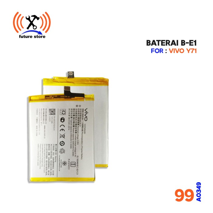 Baterai - Battery - Batre HP B-E1 99 For VIVO Y71