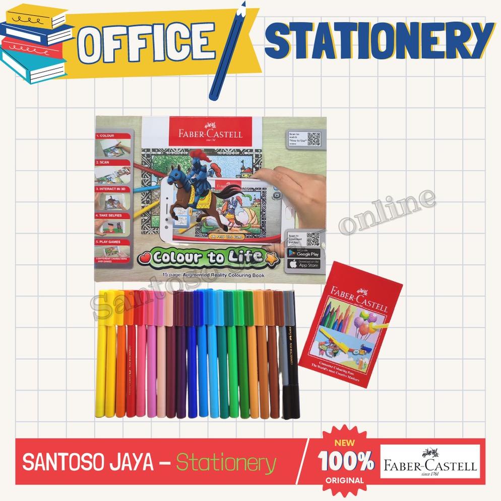 

Diskon Habis Colour To Life Faber Castell - Connector Pen - Augmented Reality Book