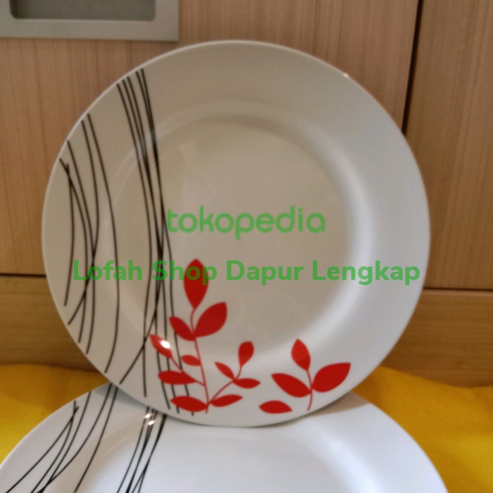 DINNER SET / PIRING SET MOTIF DAUN/PIRING MAKAN/PIRING SET MAKAN #ORIGINAL