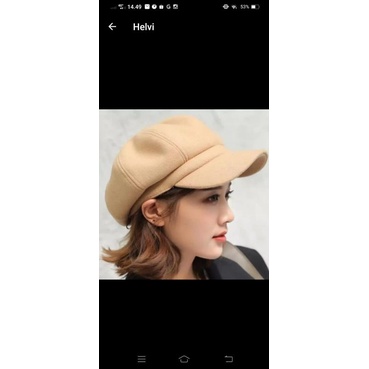 Topi pria wanita newsboy import