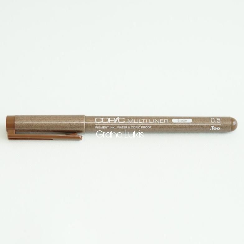 

Terlaris Copic Multiliner Brown Ukuran 0.03 - 0.5 / Drawing Pen Copic Brown