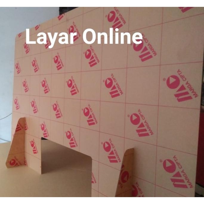 

Sekat Acrylic 2mm Lebar 100x60cm Meja Teller Kasir Partisi Pembatas