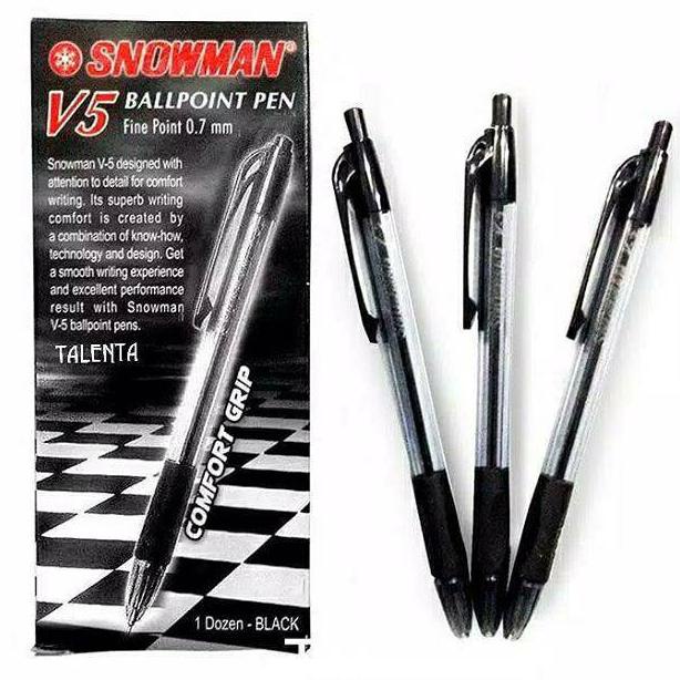 

Promo Habis Pulpen Snowman V5 Fine Point 0.7Mm (1 Lusin)