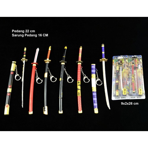 Gantungan Kunci Anime Pedang Shusui One Piece Roronoa Zoro H-r1567