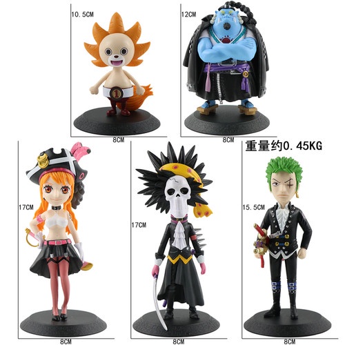 WCF Zoro Jinbe Brook One Piece Red Figure Set H-r787
