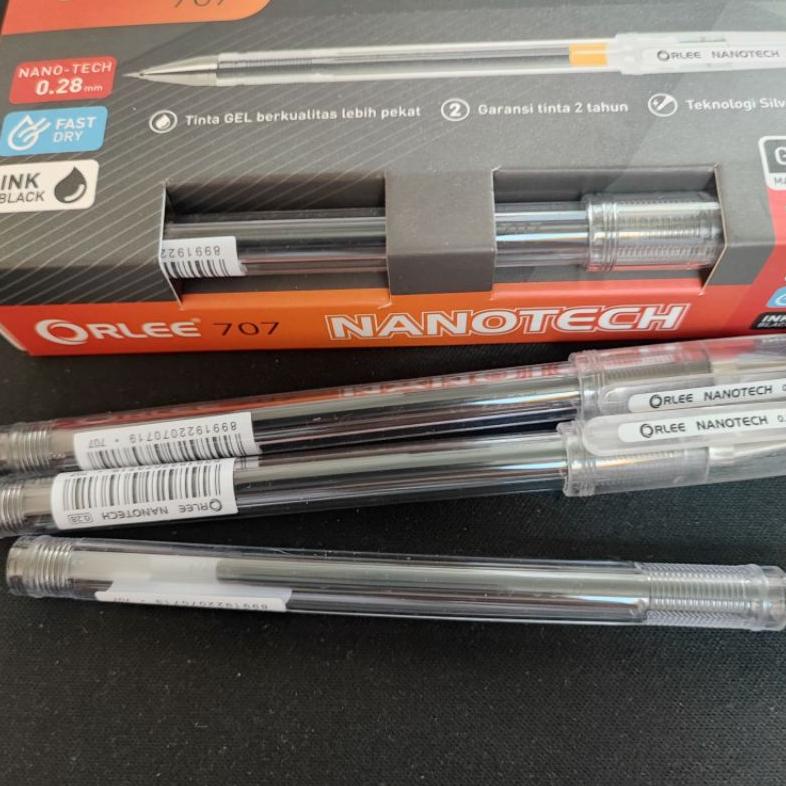 

Diskon Habis Pulpen Hitech Orlee 1Pak (Isi 12+1 Pcs) Tinta Hitam 0,28Mm Nanotech Baru Isi 13 Pcs