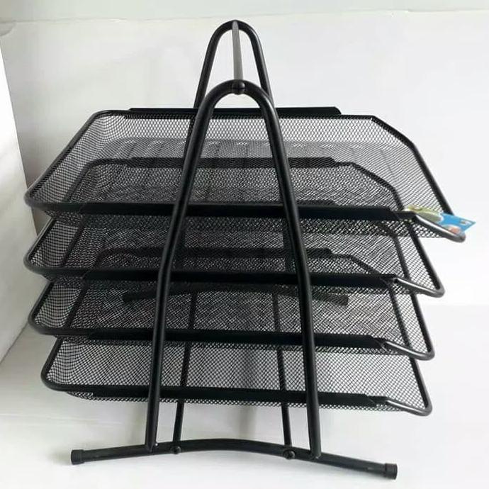 

Rak File Dokumen Buku 4 Susun Besi Tray Surat Arsip Organizer