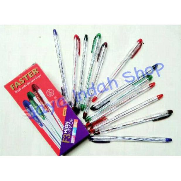 

Termurah Faster F3 0.5 Ballpoint Pulpen Pen Alat Tulis Pena Bolpen Murah