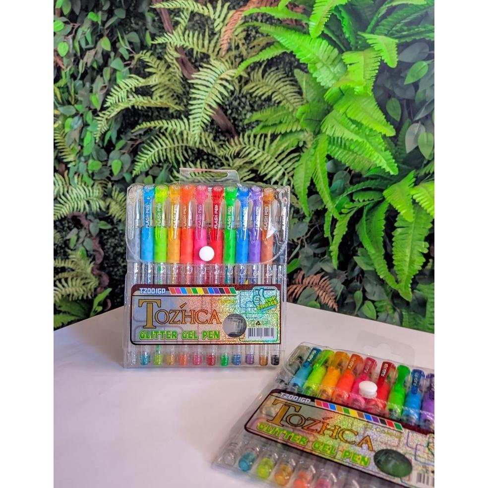 

Garansi Resmi Pulpen Gel Tozhca Glitter 12 Warna Tz001Gp
