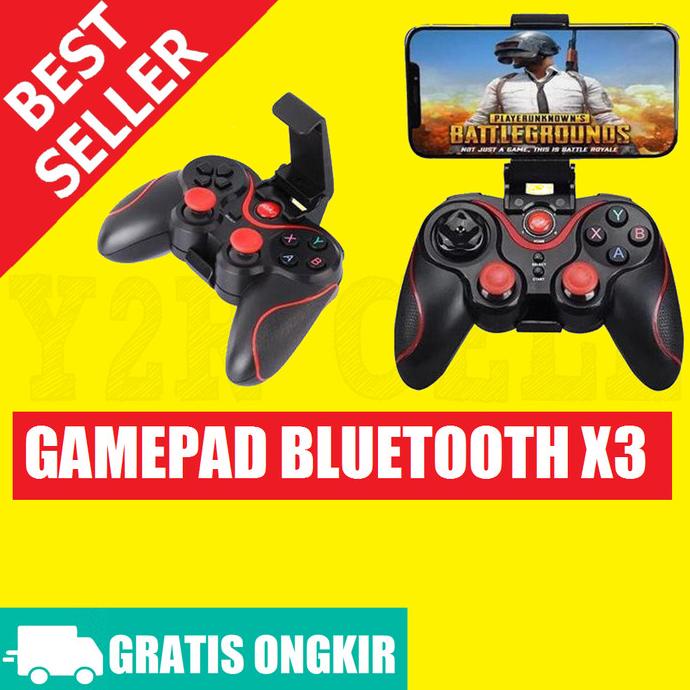 GAMEPAD BLUETOOTH CONTROLLER FOR ANDROID X3 T3 WIRELESS HP HOLDER