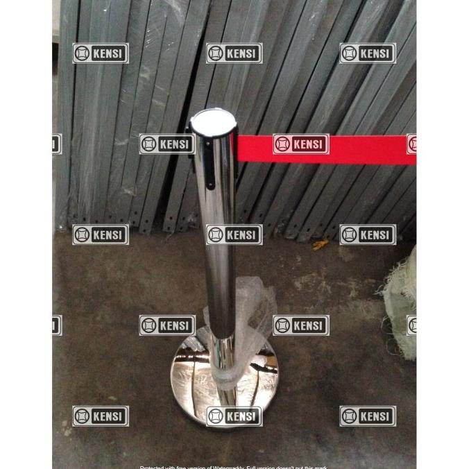 

Tiang Pembatas Tiang Antrian Stainless Pita Merah 3M