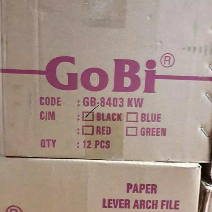 

Odner gobi ukuran kwitansi hitam