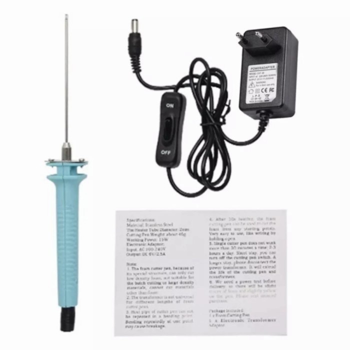 

Terlaris Ukir Craft Foam Sterofom Cutter Pemotong Gabus Styrofoam+Adaptor