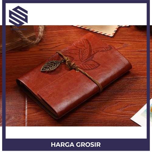 

BESTOYARD Buku Catatan Binder Kulit Retro Leaf Kertas A5 - B-606 - IDPR IDNEW