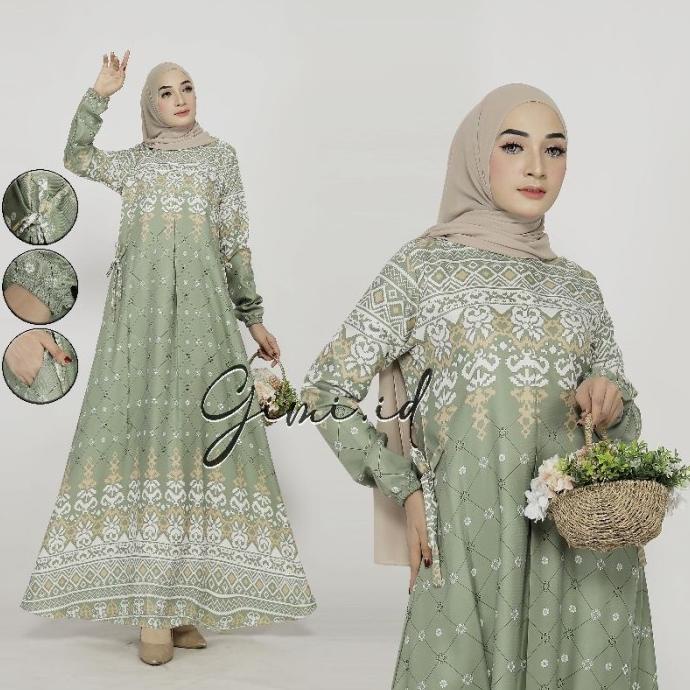 Gamis Maxmara Lux Motif Jumbo / Dres Maxmara Premium