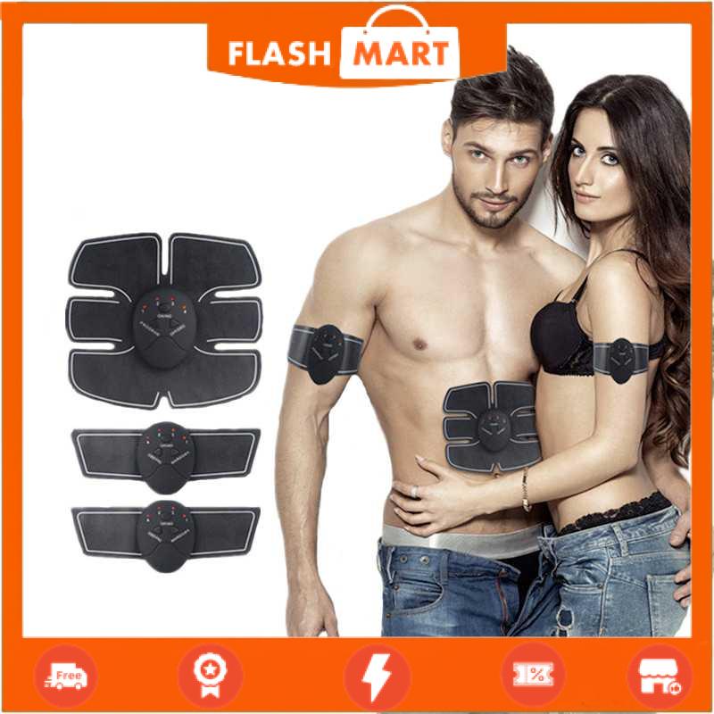 FLASHMART Alat Stimulator Terapi EMS Otot Six Pack ABS Abdominal Muscle - 068R2